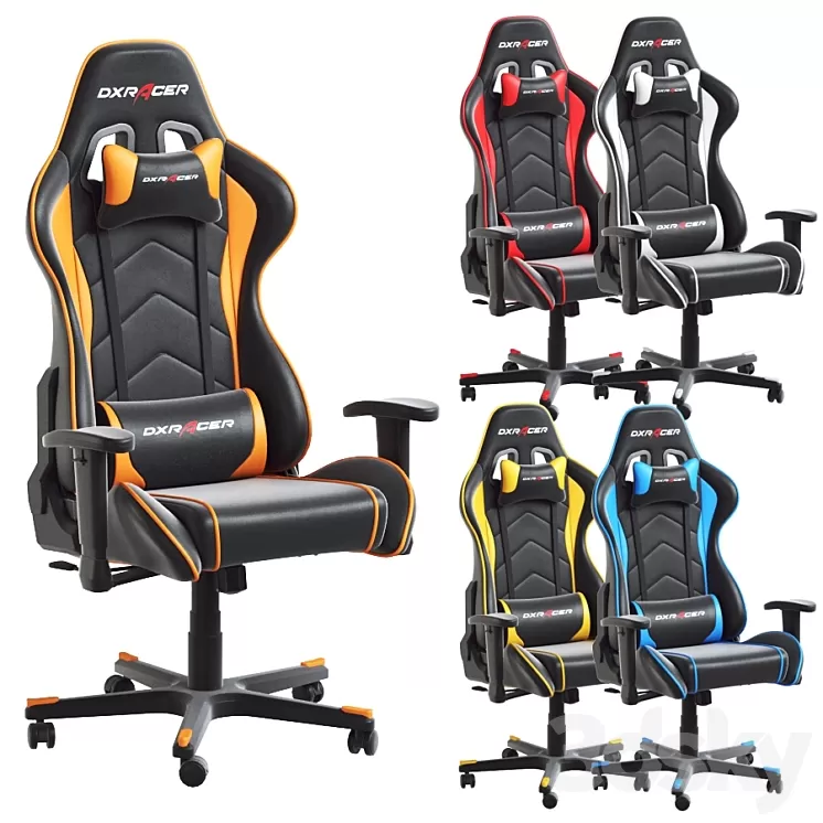 Gaming chair DXRacer Formula series Model FE08 3D Model