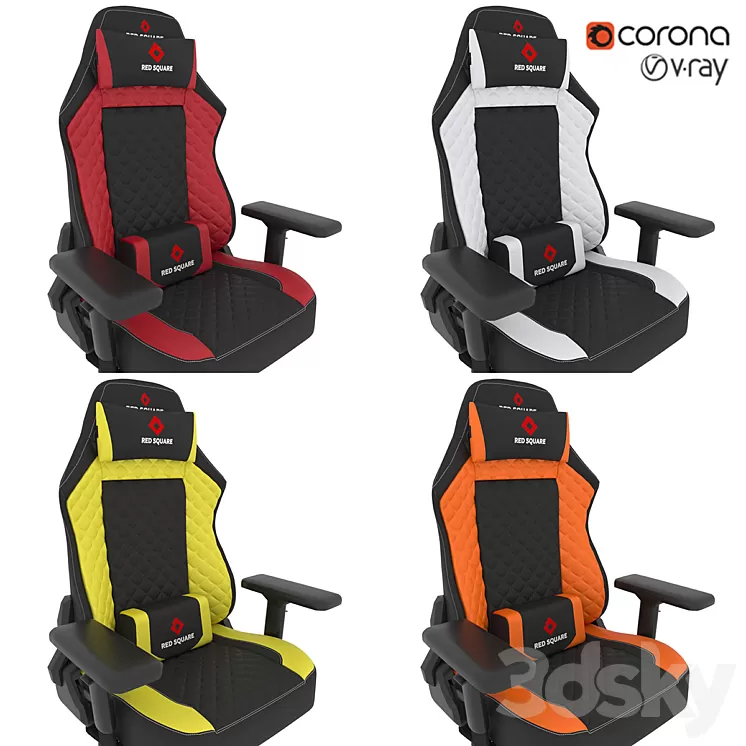 Gaming chair Red Square Lux 3D Model