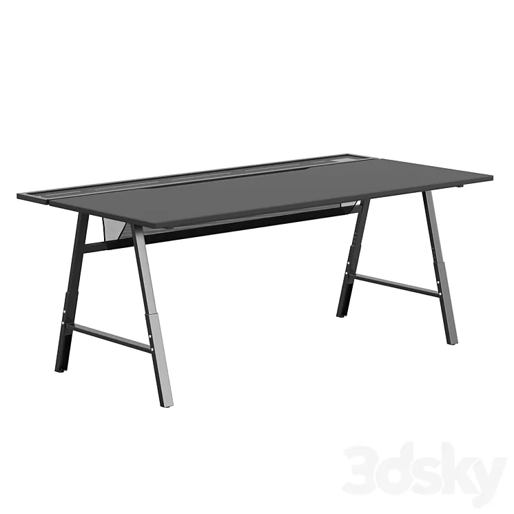 Gaming computer desk Ikea UTESPELARE 3D Model