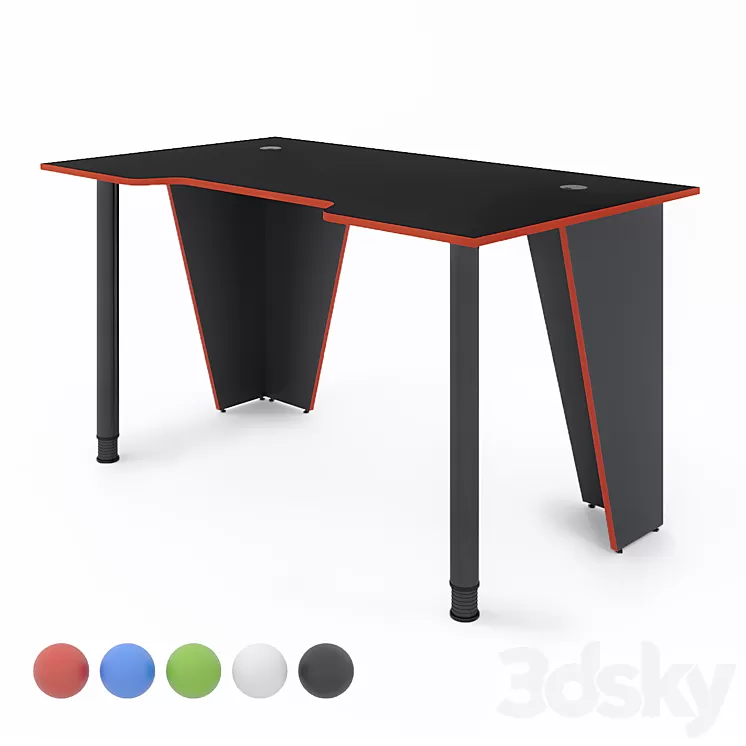 Gaming computer table XGAMER BASIC XG12 BR 3D Model Free