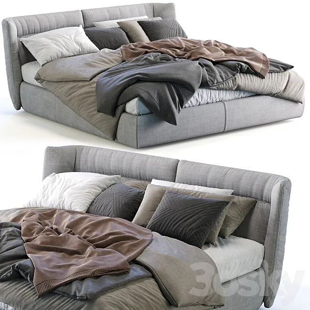 Gamma Bed Tulip Night 3D Model