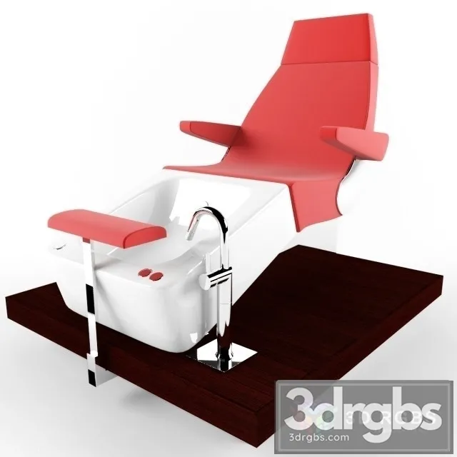 Gamma Bross Salon Chair 3D Model Free
