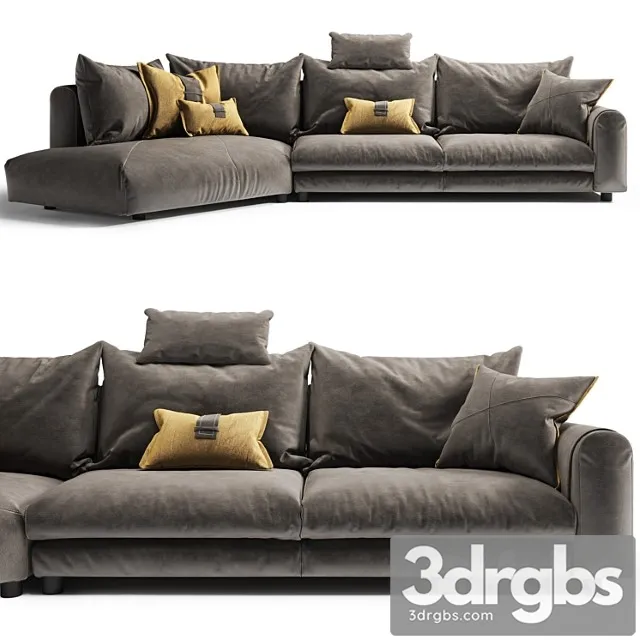 Gamma karl sofa 2 3D Model Free