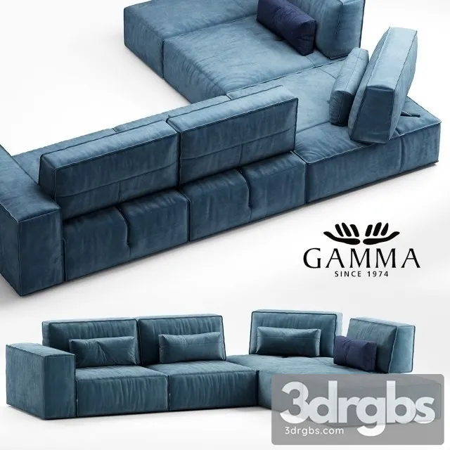 Gamma Soho Sofa 01 3D Model Free