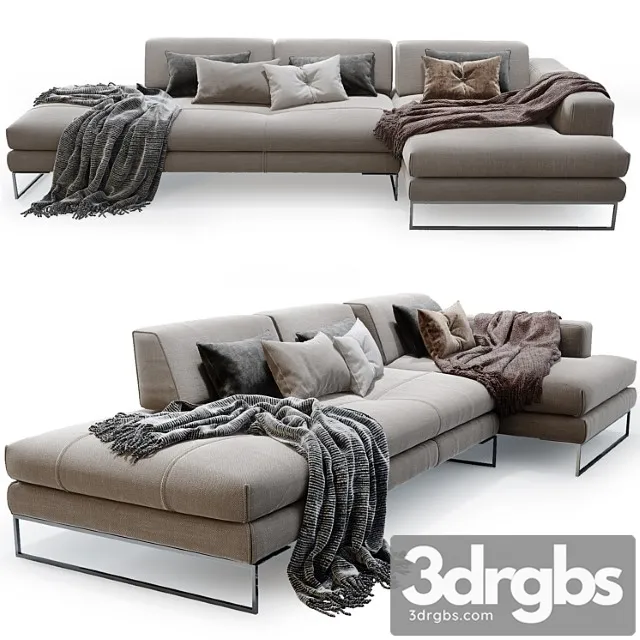 Gamma Sunset Sofa 02 3D Model Free
