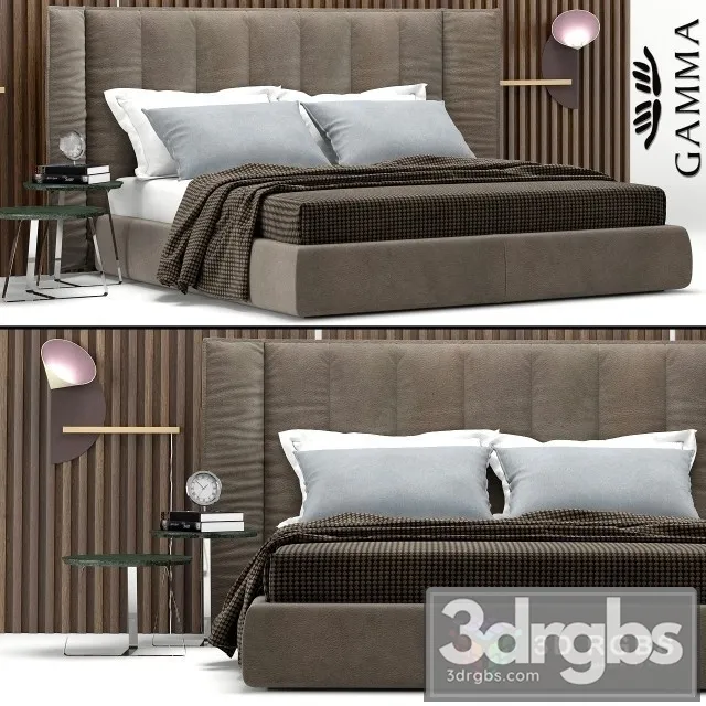Gamma Wind Night Bed 3D Model Free