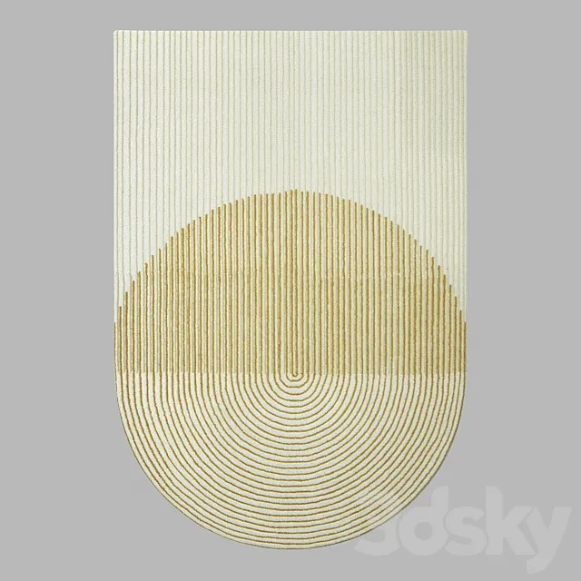 Gan Ply Yellow Rug 3D Model