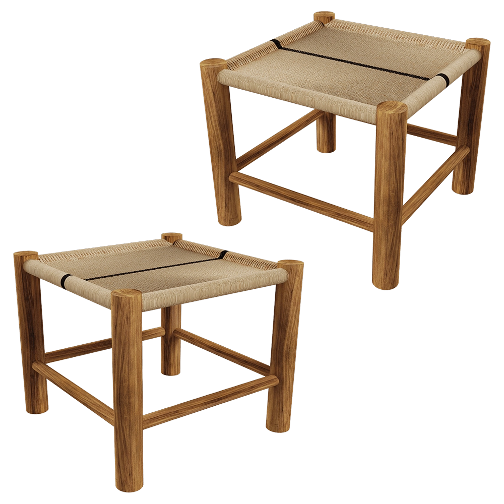 Gan Rugs - Stool ROOTS Single 01 3D Model
