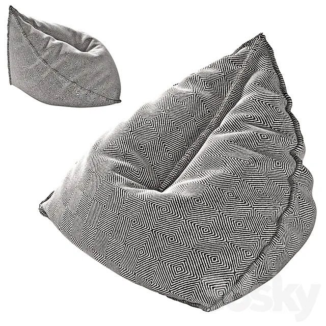 GAN Sail Pouf 3D Model