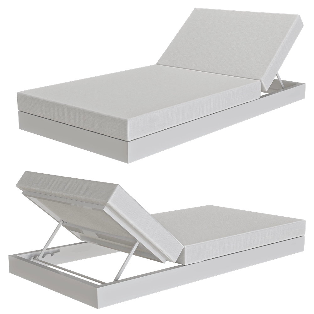 Gandía Blasco - Bed with backrest Chill 3D Model