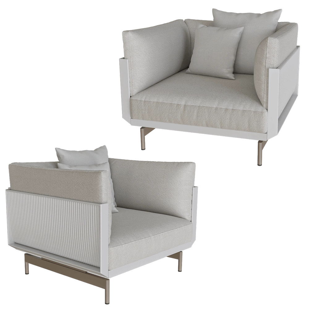 Gandía Blasco - Lounge chair Onde 3D Model