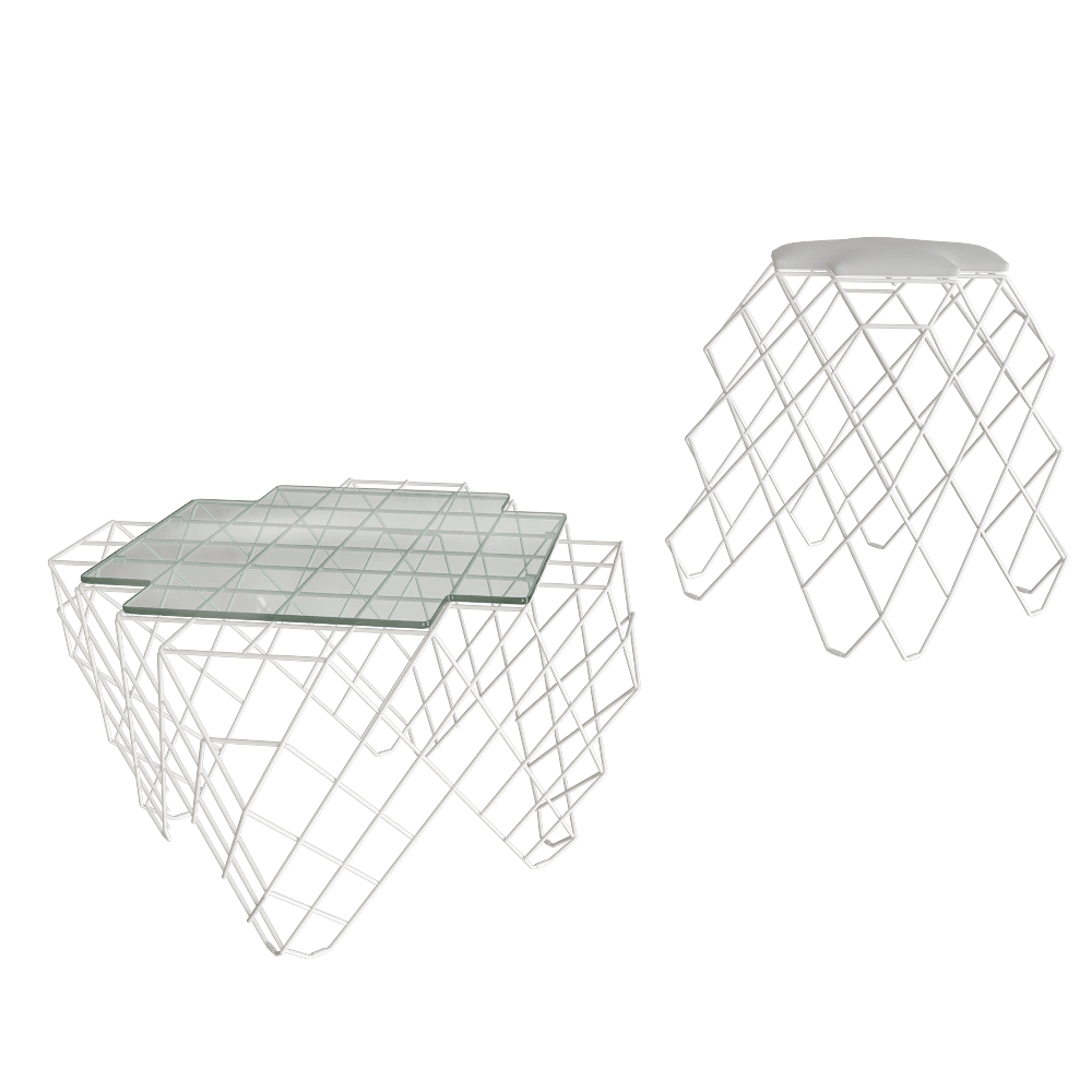 Gandía Blasco - Low table / Low stool R24 3D Model