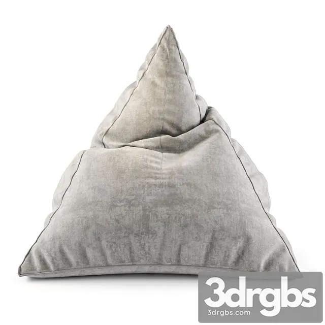Gandiablasco Sail Outdoor Fabric Bean Bag Pouf 3D Model Free
