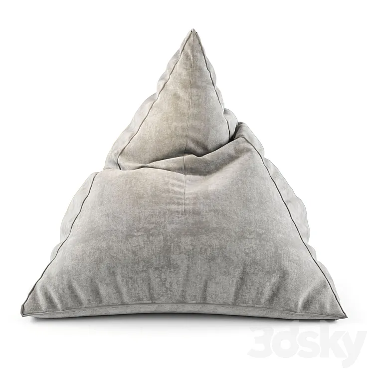 GANDIABLASCO SAIL OUTDOOR Fabric bean bag pouf 3D Model Free