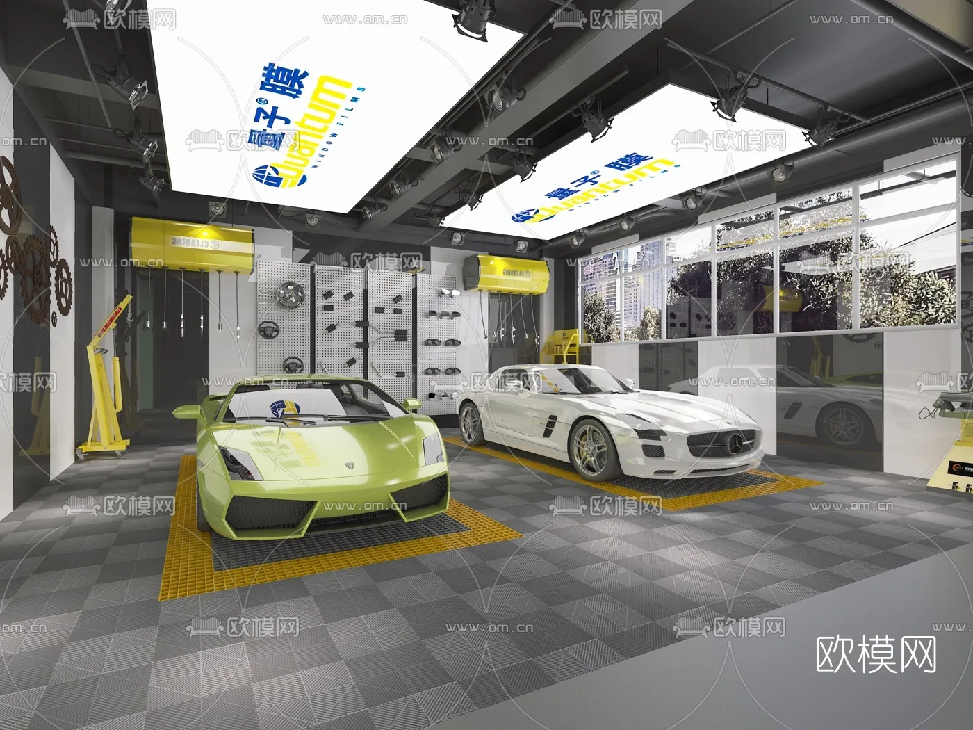 GARAGE - 3D Model For Interior Design - 1894