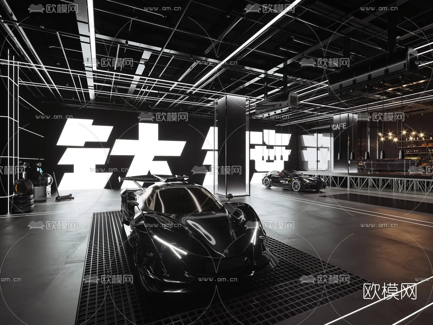 GARAGE - 3D Model For Interior Design - 1895