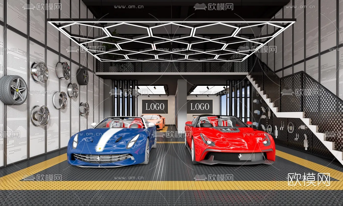 GARAGE - 3D Model For Interior Design - 1899