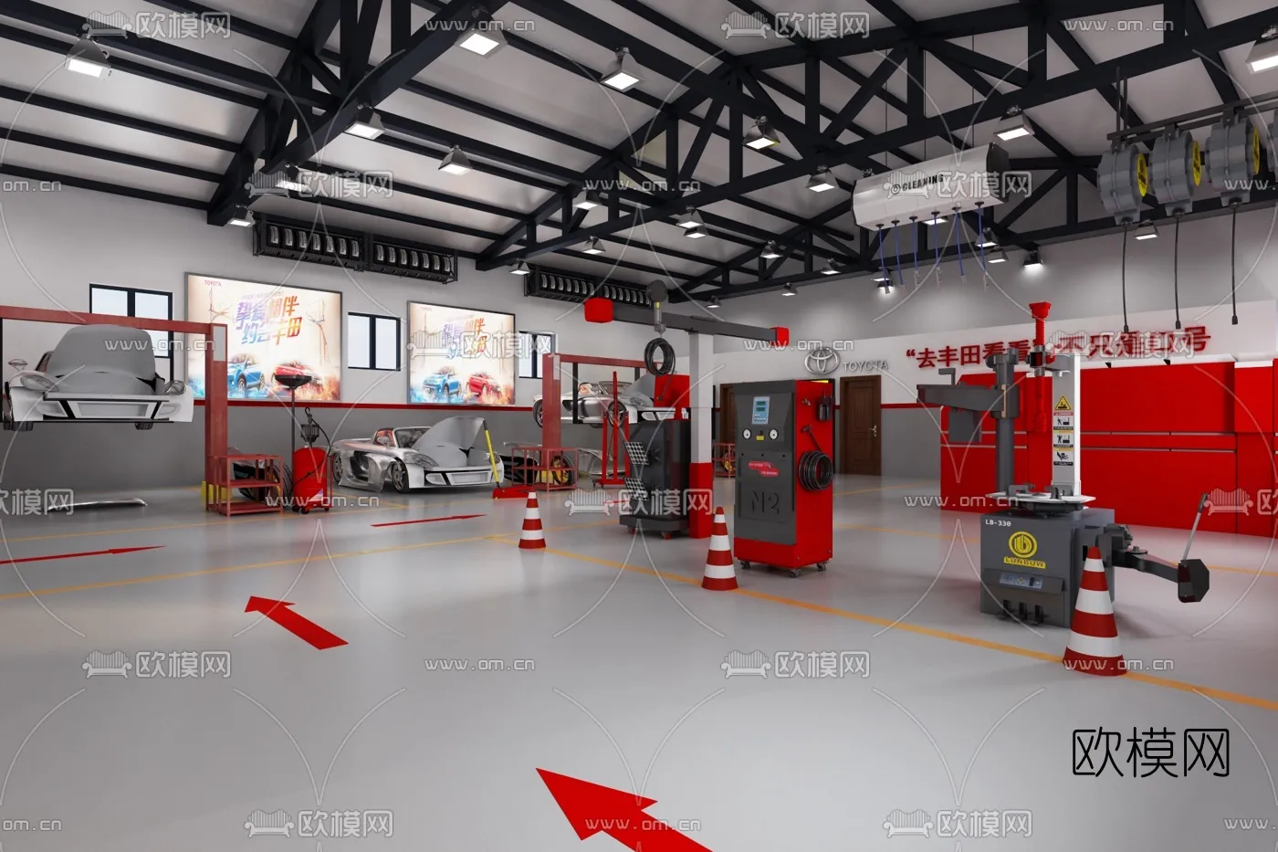 GARAGE - 3D Model For Interior Design - 1909