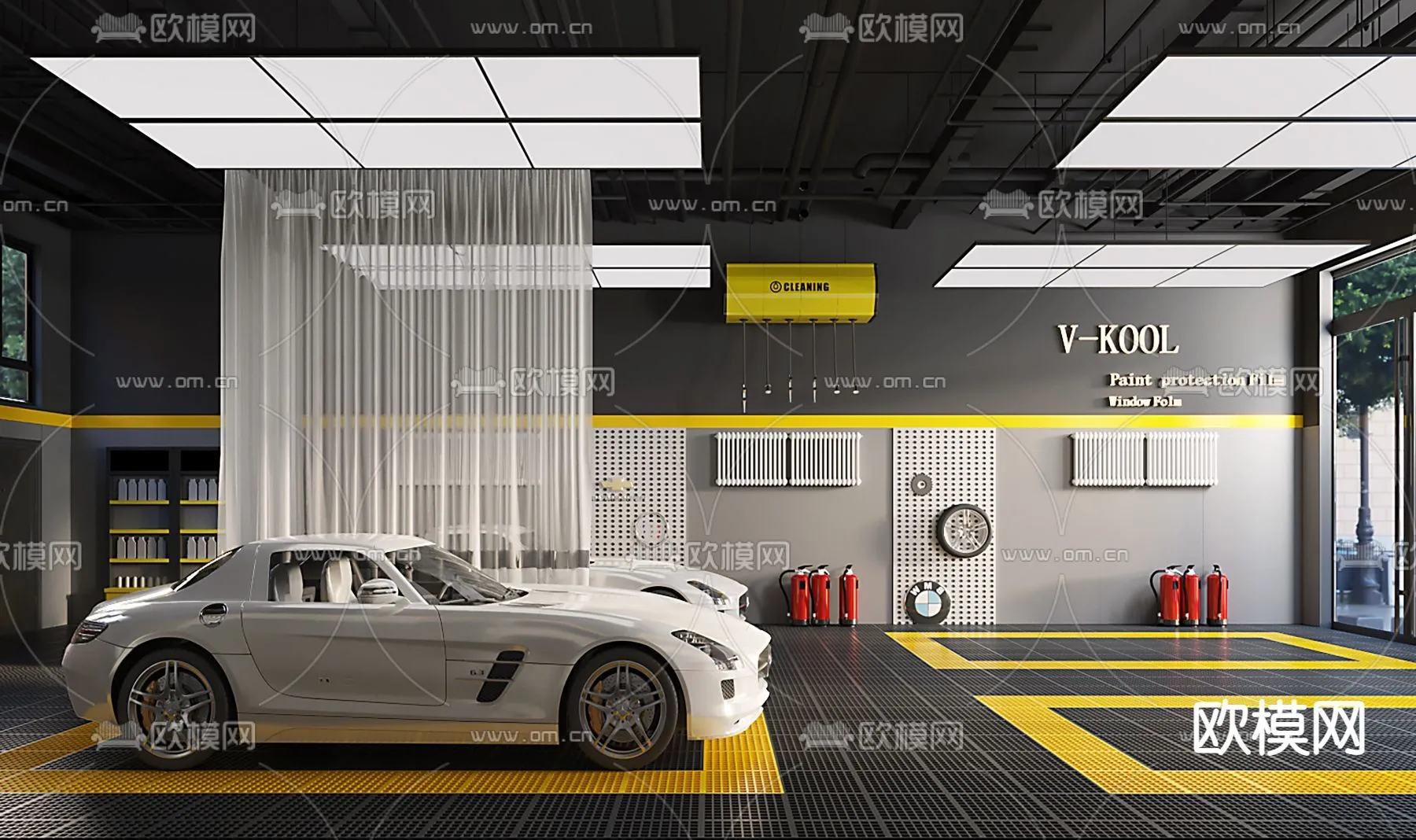 GARAGE - 3D Model For Interior Design - 1927