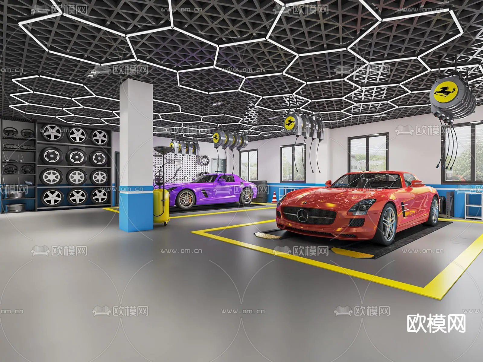 GARAGE - 3D Model For Interior Design - 1930