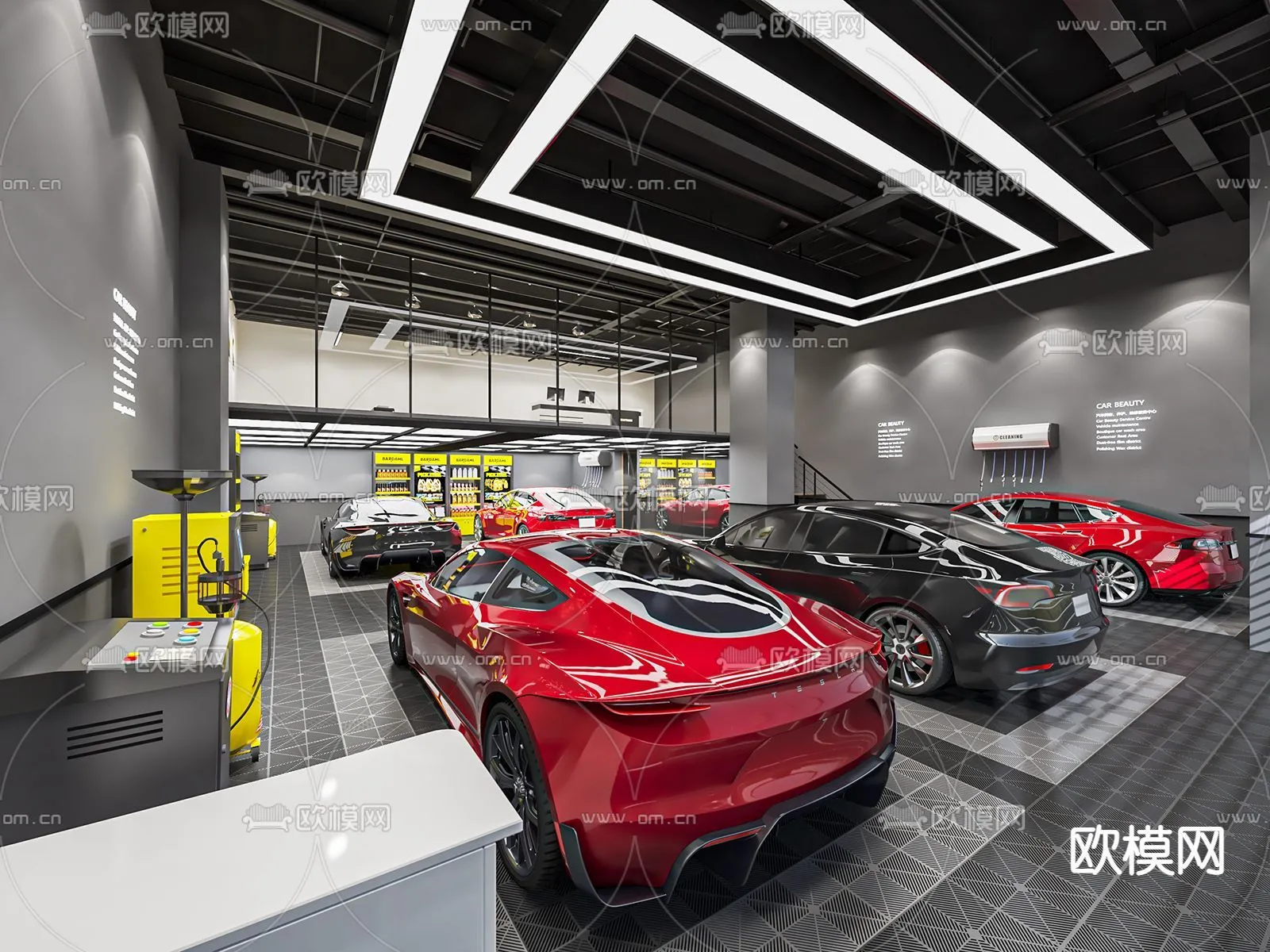 GARAGE - 3D Model For Interior Design - 1932