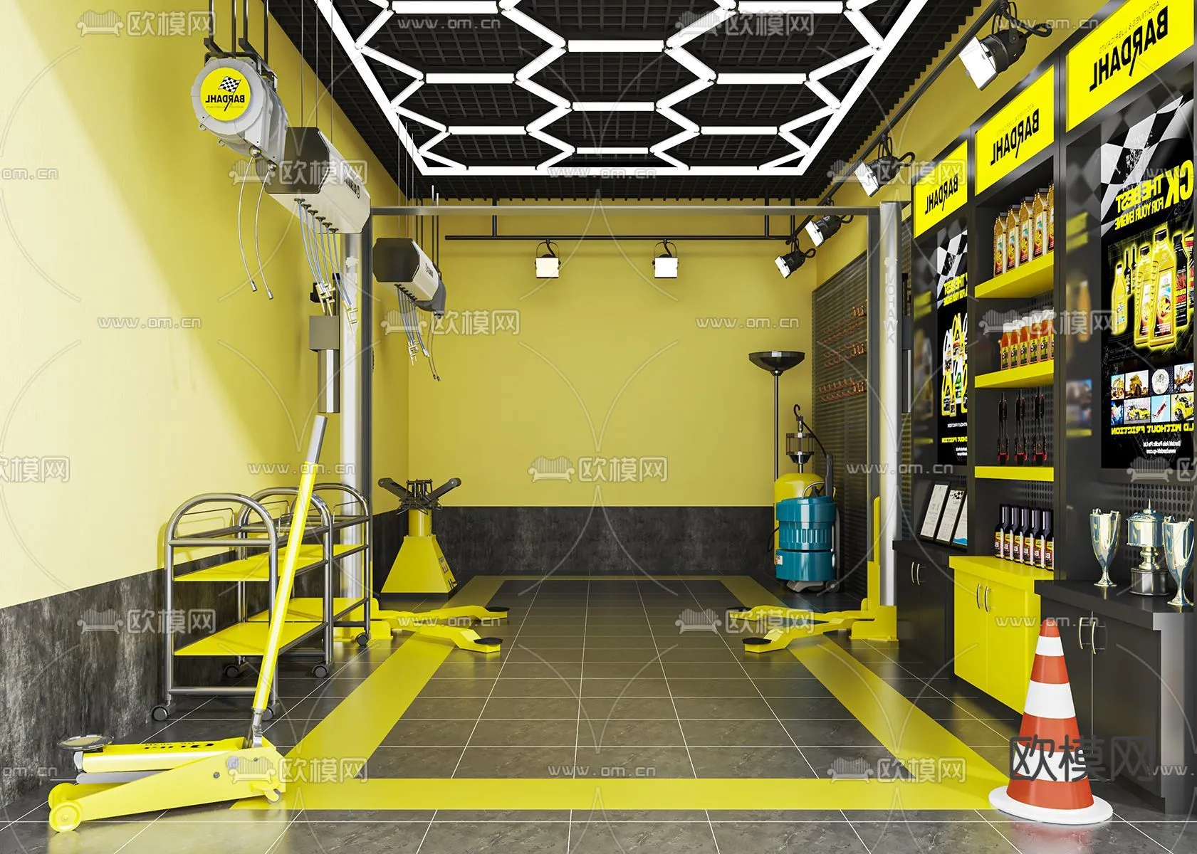 GARAGE - 3D Model For Interior Design - 1933