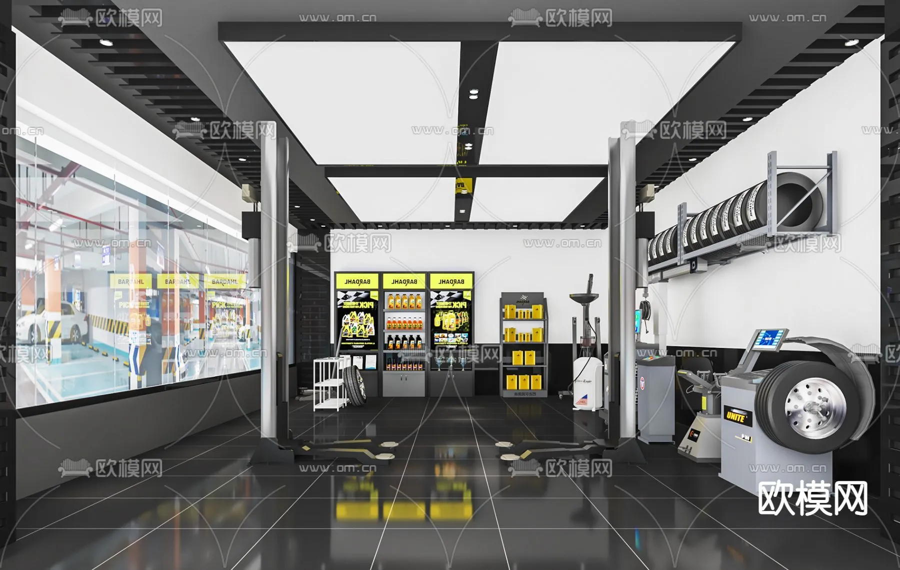 GARAGE - 3D Model For Interior Design - 1934