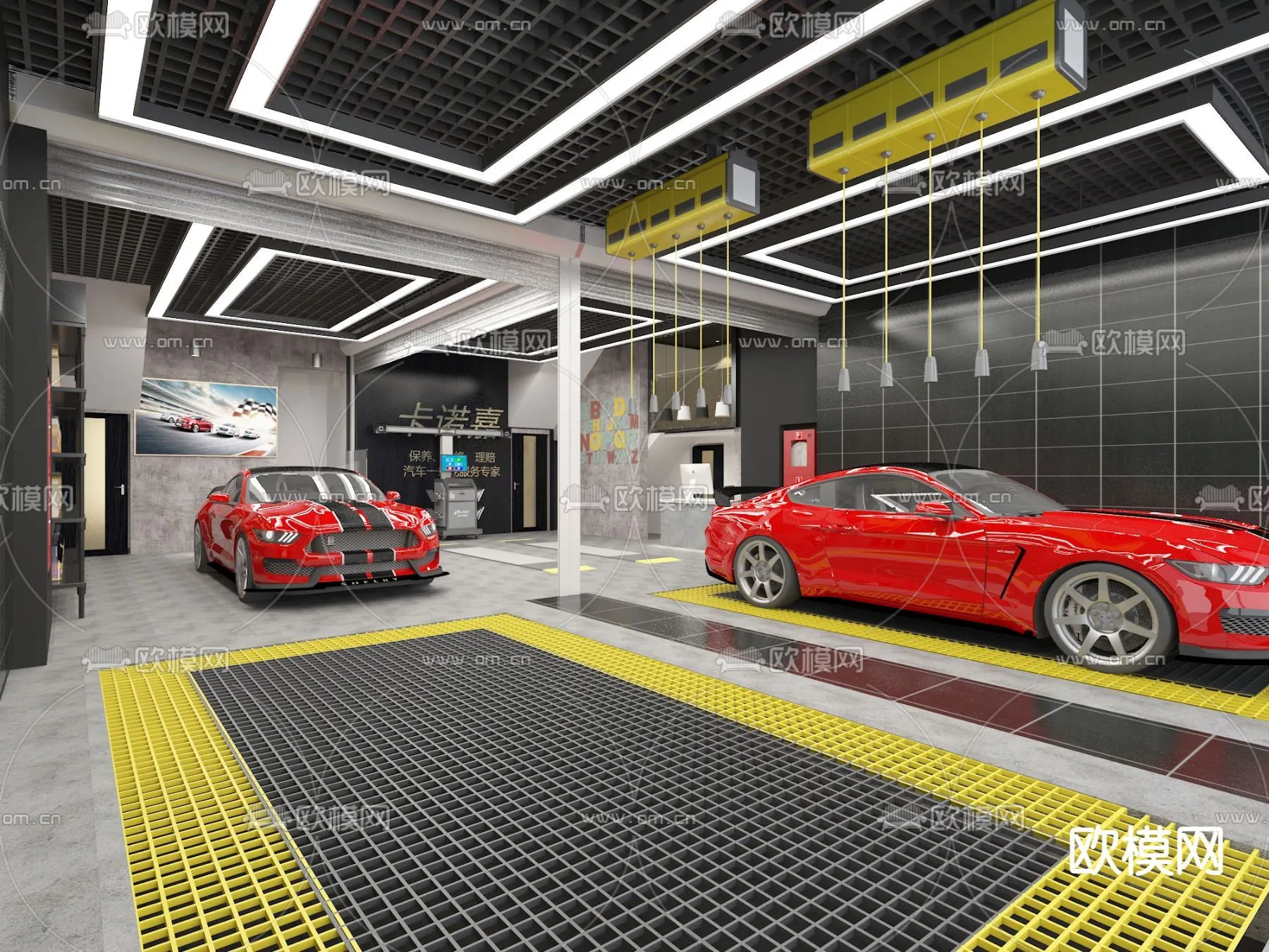 GARAGE - 3D Model For Interior Design - 1940