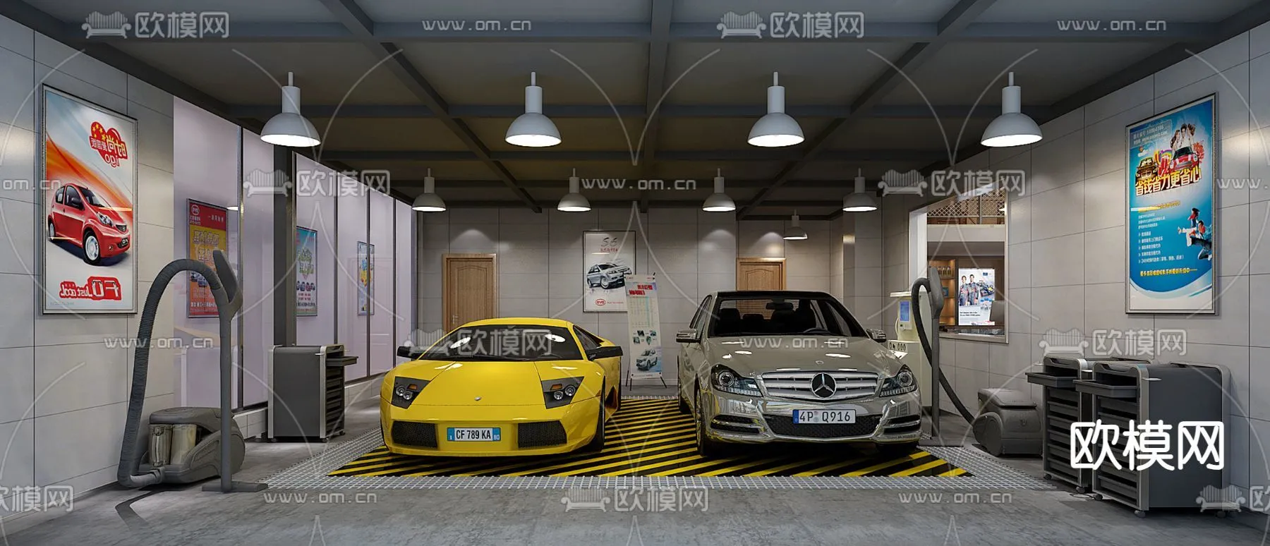 GARAGE - 3D Model For Interior Design - 1951