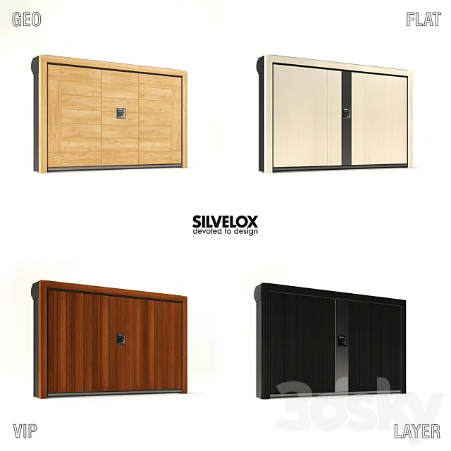 Garage doors Silvelox 2 3D Model