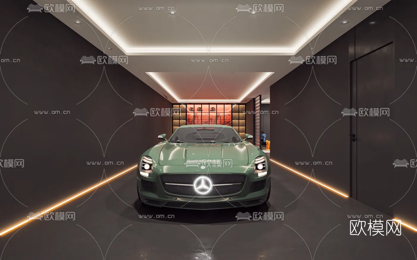 GARAGE - VRAY / CORONA - 3D MODEL - 742