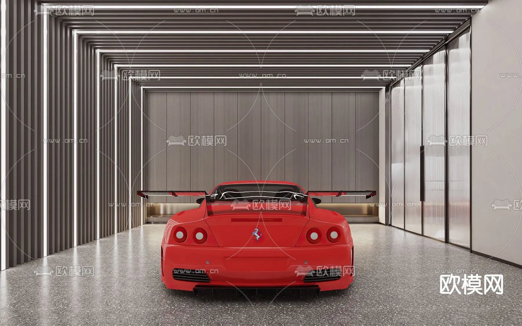 GARAGE - VRAY / CORONA - 3D MODEL - 749