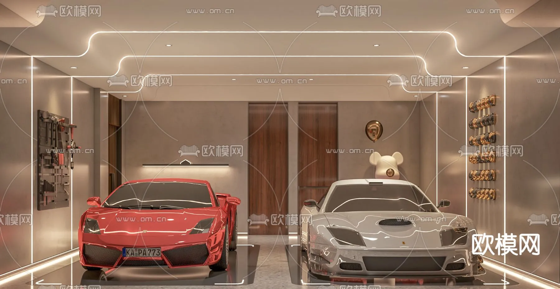 GARAGE - VRAY / CORONA - 3D MODEL - 756