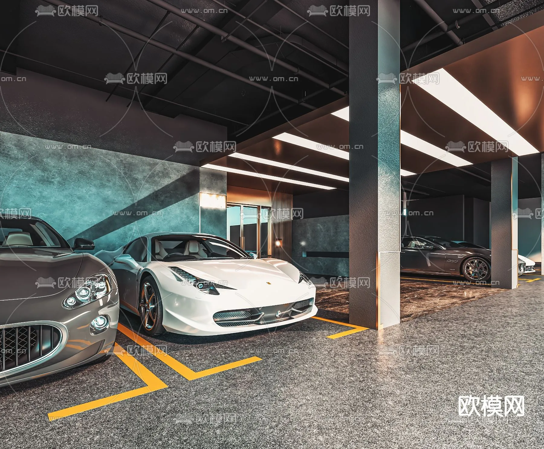 GARAGE - VRAY / CORONA - 3D MODEL - 760