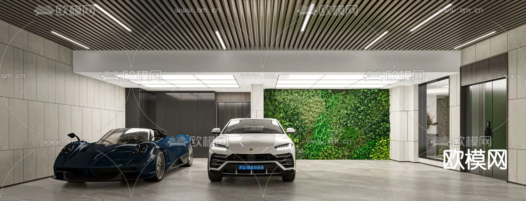 GARAGE - VRAY / CORONA - 3D MODEL - 762