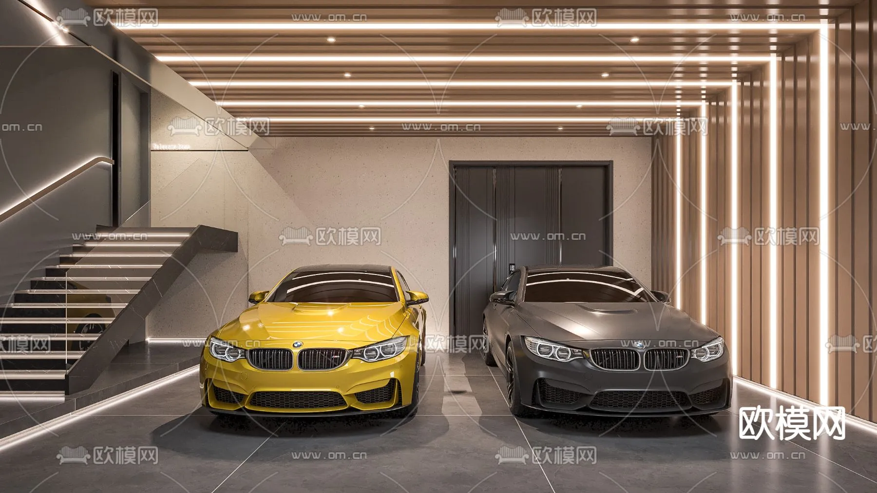 GARAGE - VRAY / CORONA - 3D MODEL - 766