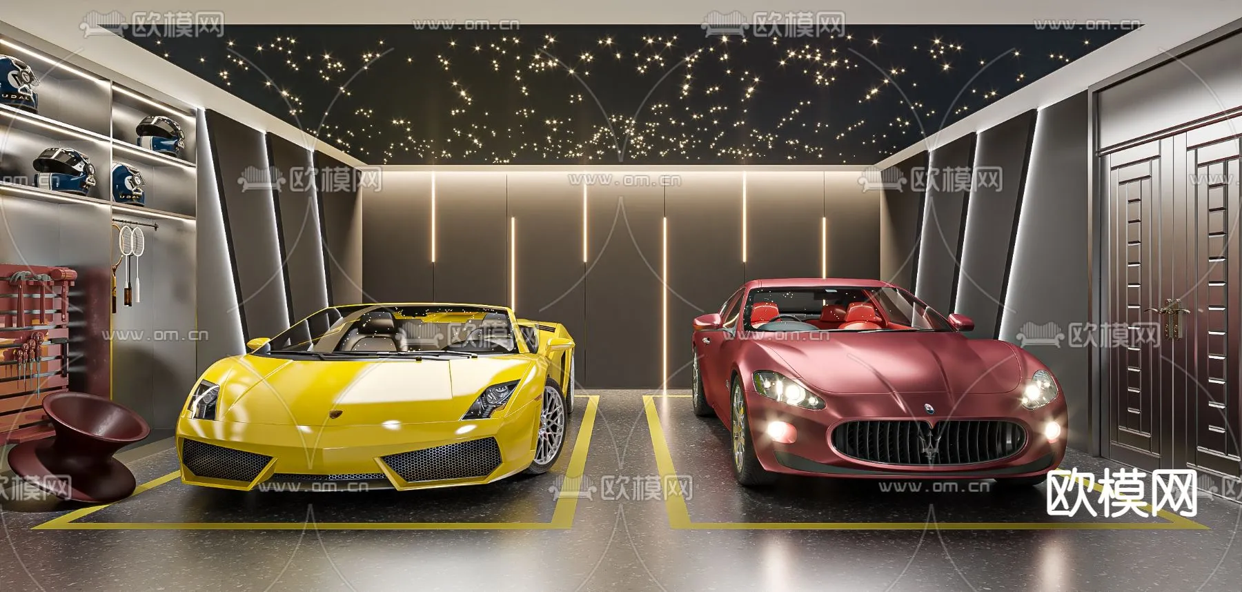 GARAGE - VRAY / CORONA - 3D MODEL - 768