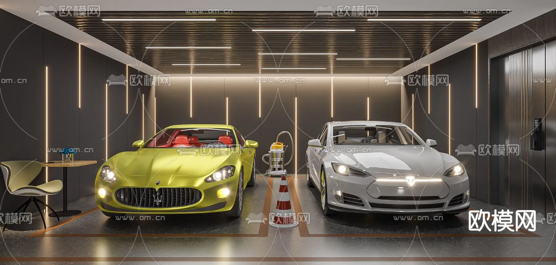 GARAGE - VRAY / CORONA - 3D MODEL - 769