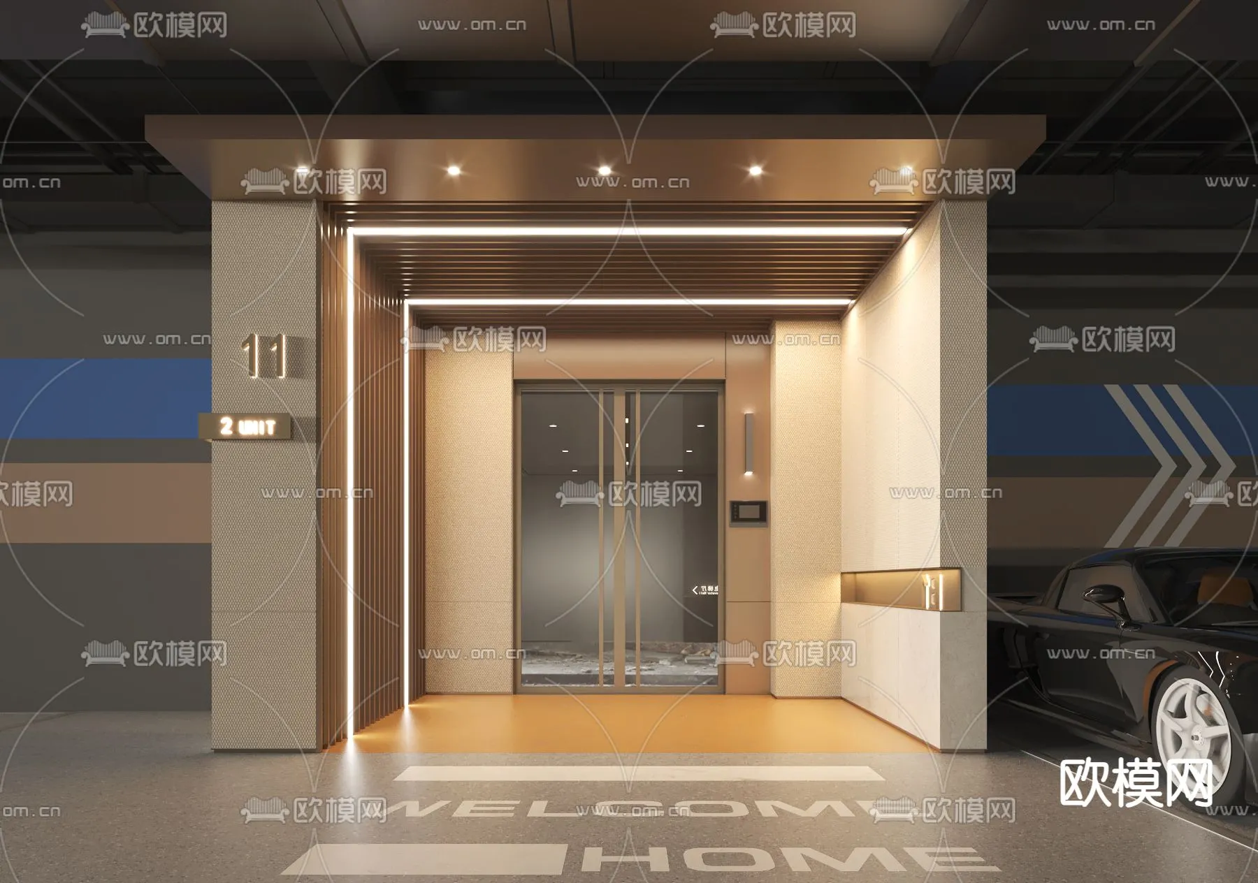 GARAGE - VRAY / CORONA - 3D MODEL - 776