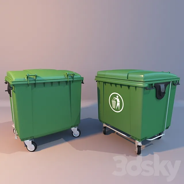 Garbage container 3D Model