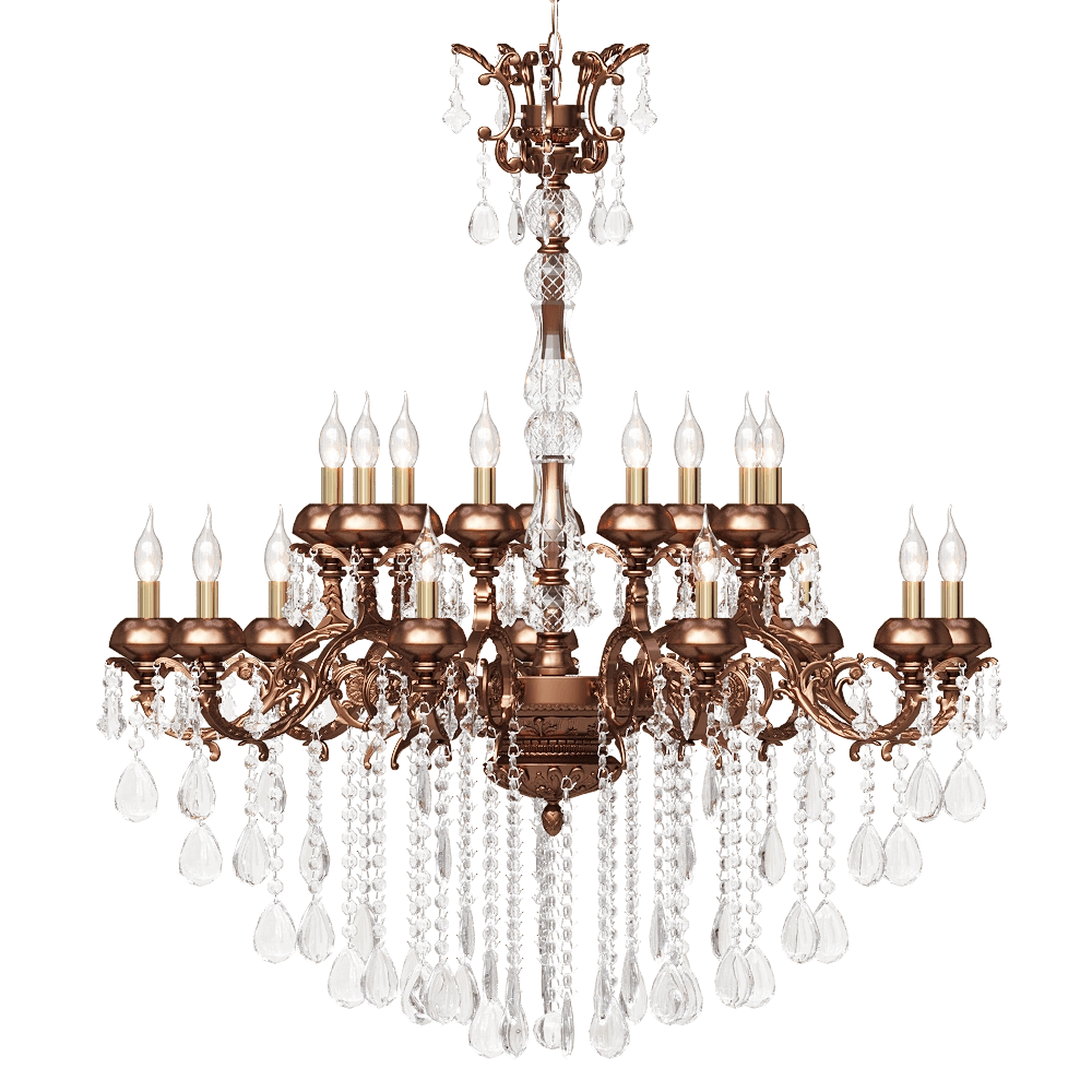 García Requejo - Chandelier Bronze114 3D Model