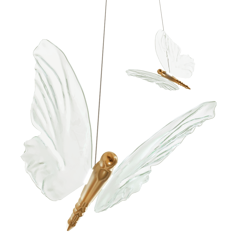 García Requejo - Pendant lamp Mariposa 3D Model