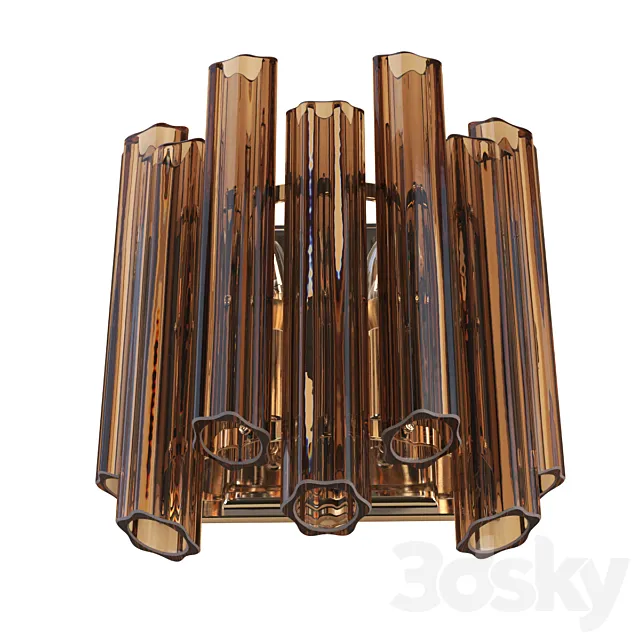 Garda Decor Amber glass wall lamp 3D Model
