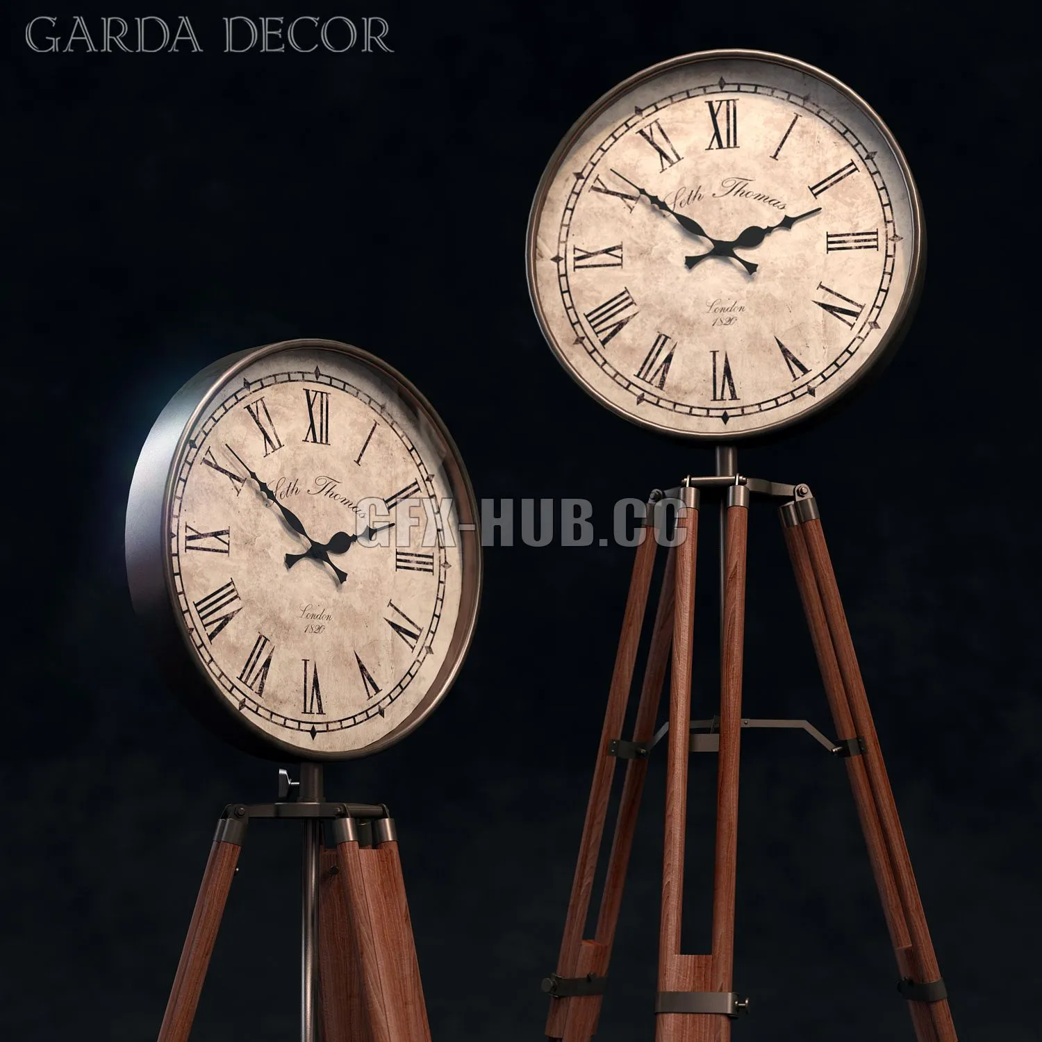 Garda Decor Clock IM5202-150 3D Model