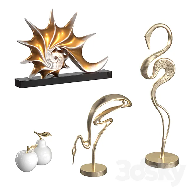 Garda Decor figurines. 3DModel