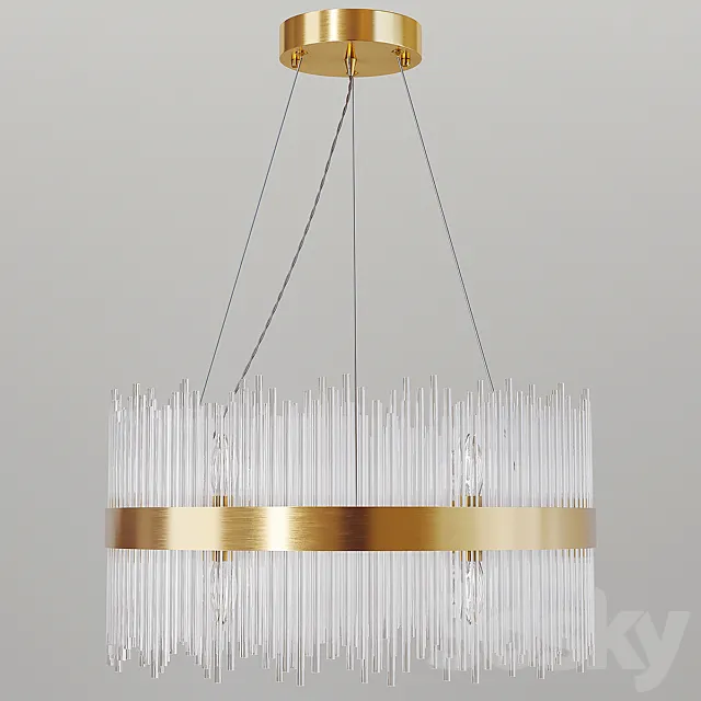 Garda Decor. Glass chandelier 62GDW-901-600 3D Model