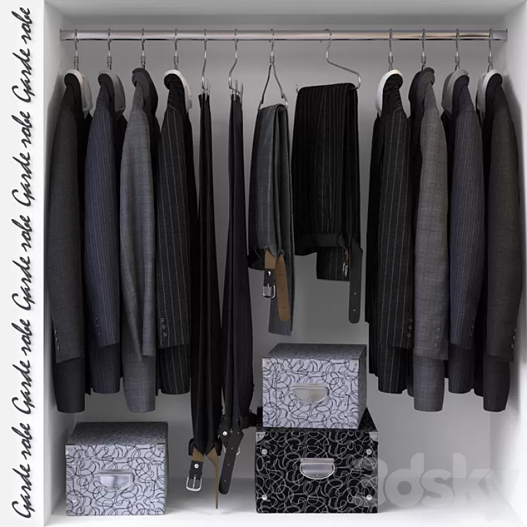 Garde-robe 02 3D Model