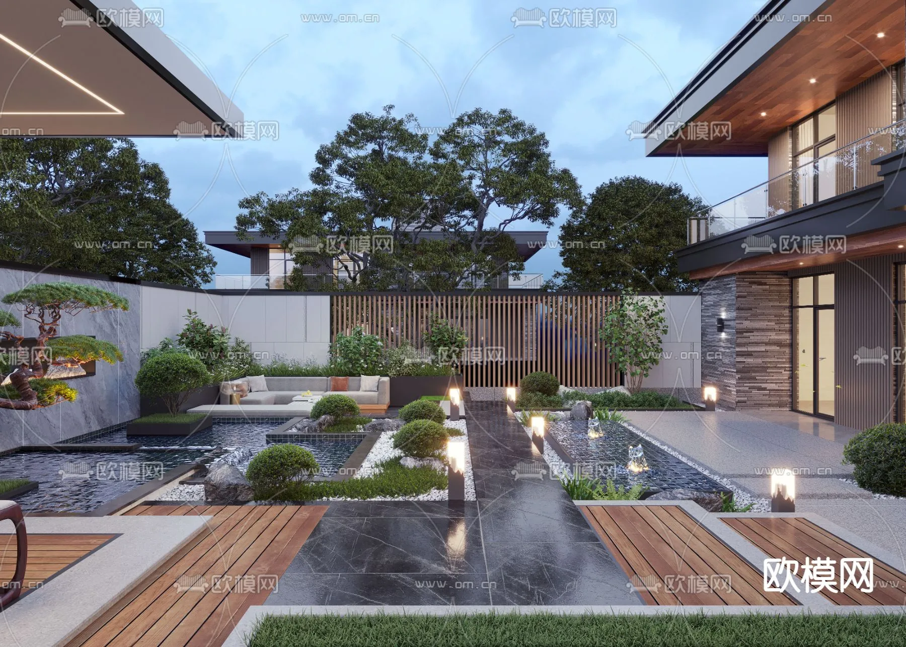 Garden - 3D Exterior Scene - 005