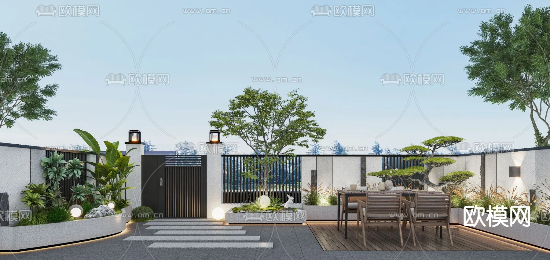 Garden - 3D Exterior Scene - 013