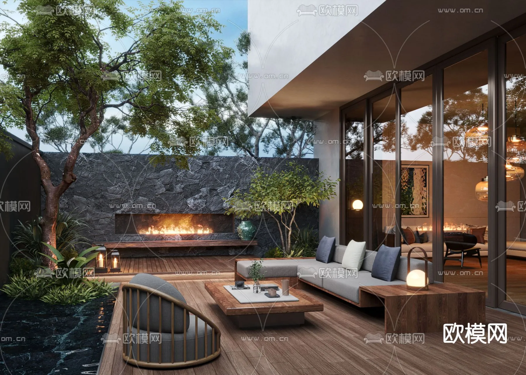 Garden - 3D Exterior Scene - 019